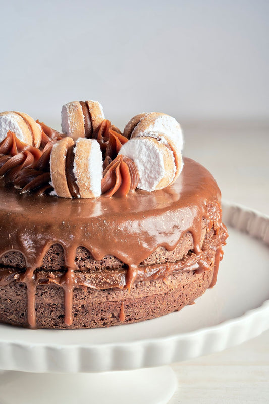 Torta de Brownie con Alfajores